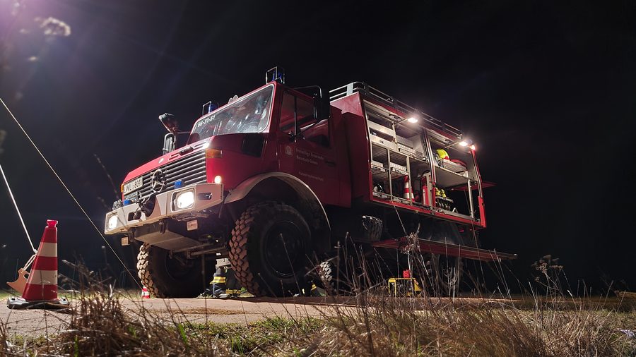 Nächtlicher Einsatz der Feuerwehr